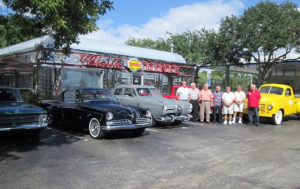 All 5 Studebakers and some of the attendees Photo by Butch